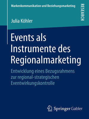cover image of Events als Instrumente des Regionalmarketing